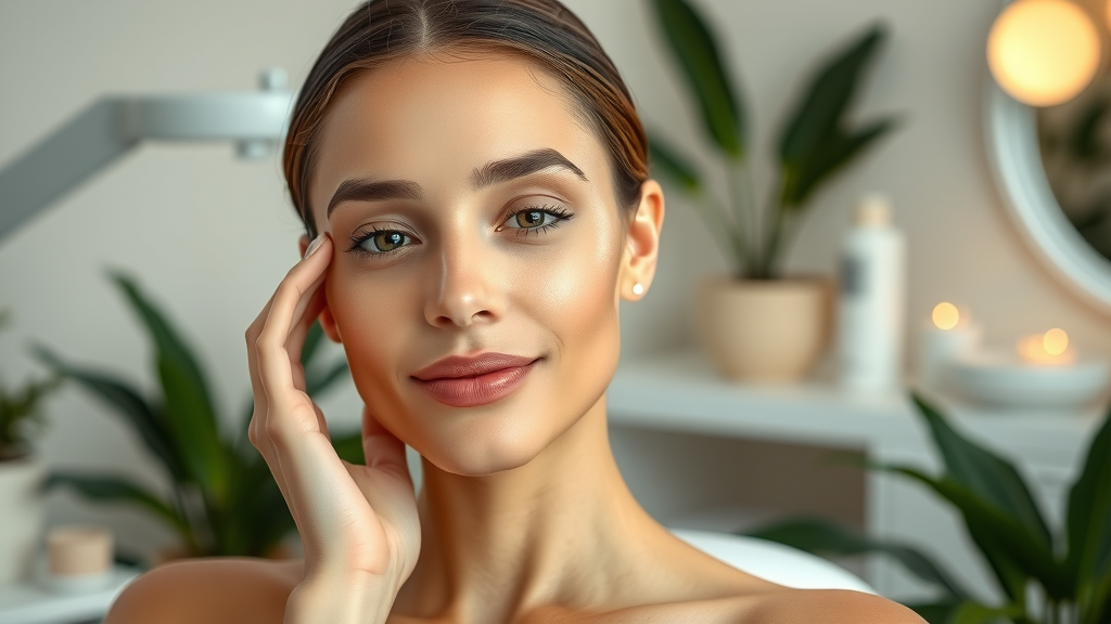 Confident woman in cutting-edge spa, aesthetic medicine San Diego experience