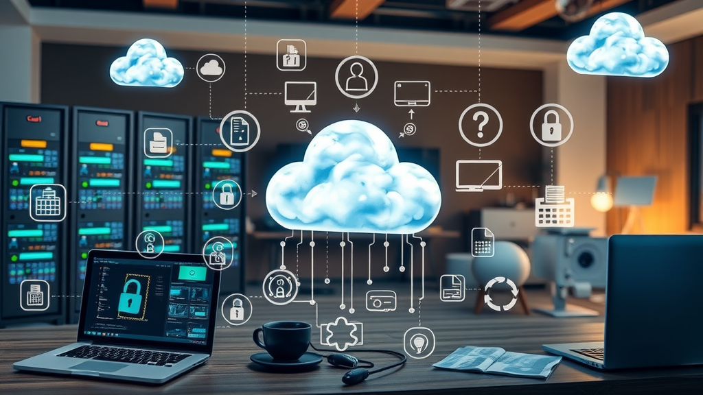 Video content creators syncing digital production to cloud video storage solutions.