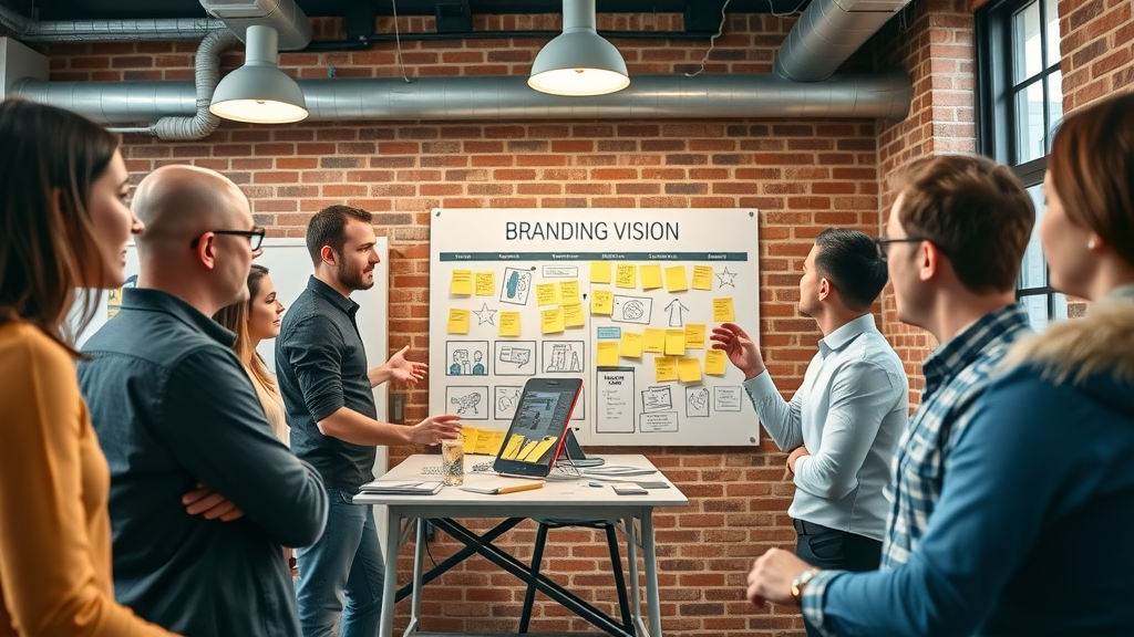 modern workspace branding vision designers marketers Dallas coworking space branding vision board small business branding Dallas