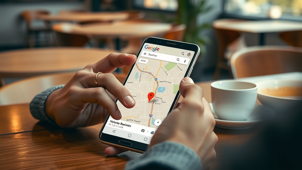 Google Maps view with Dallas business location marked - GMB optimization