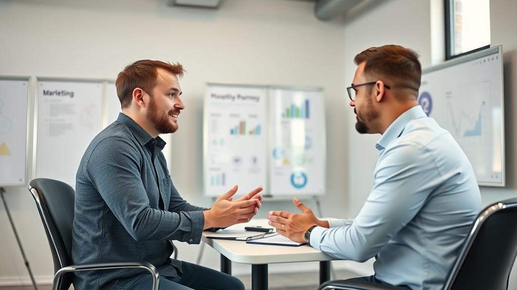 Modern digital marketing agency consulting with Dallas small business client, digital marketing agency services in Dallas