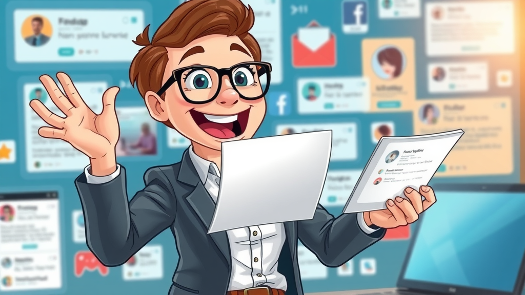 Marketing manager shares new blog via social media marketing platforms, boosting Plano blog reach