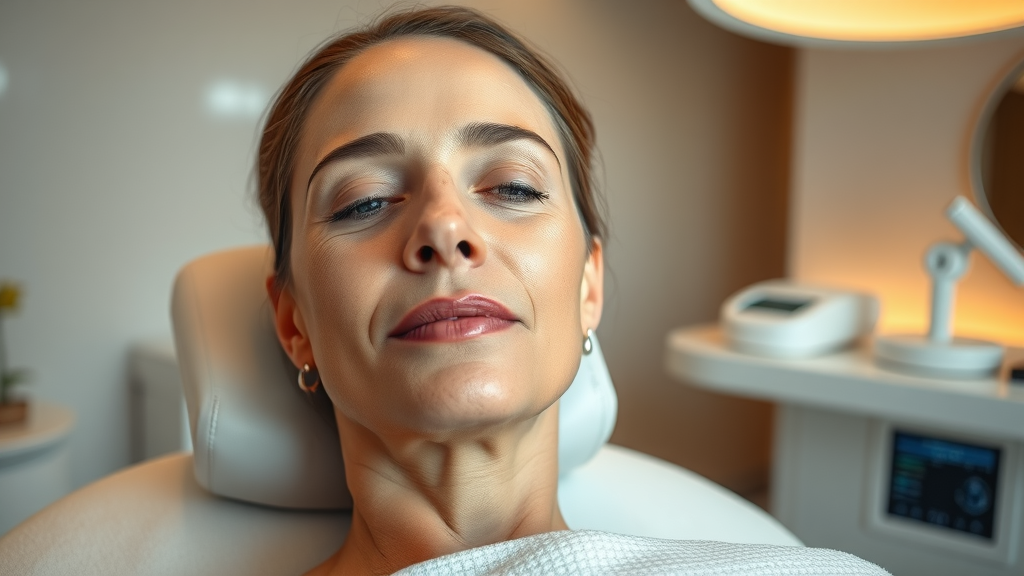 Modern spa with medical facial treatment in San Francisco, healthy glowing skin