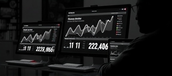 insightful engagement analytics, focused, optimizing performance, photorealistic, multiple devices displaying synchronized data, highly detailed, seamless transitions and cohesive visuals, precise resolution, monochrome with highlights, dynamic side light, shot with a zoom lens.