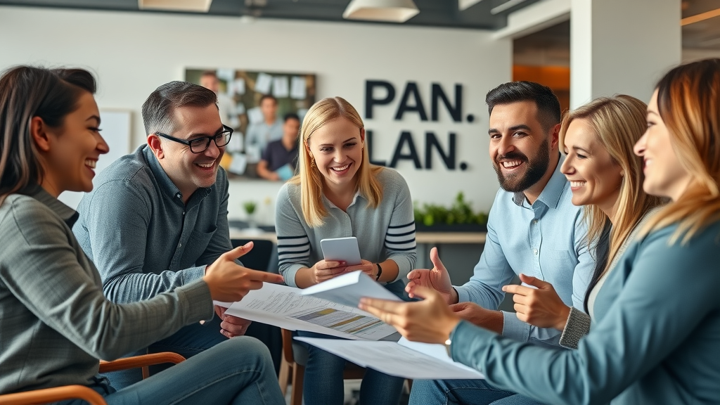 Plano marketing team strategizing content with local branding - content marketing ideas in Plano