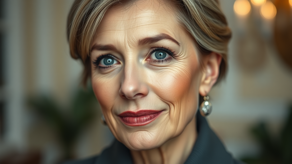 Natural facelift procedures results shown on a mature woman