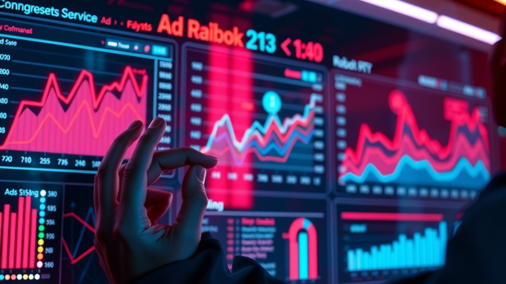 ad manager dashboard showing paid media ad results for a small business in Plano, conversion graphs and analytics