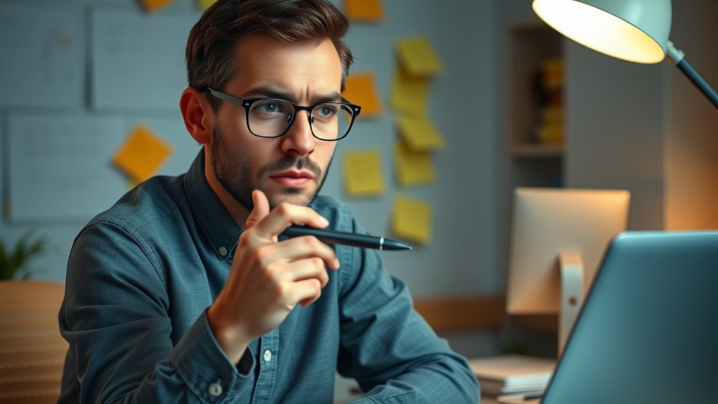 Blogging for SEO in Plano - Digital marketer brainstorming new content ideas for the Plano market
