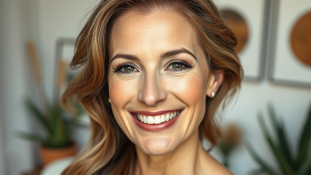 Woman confident after Sculptra collagen stimulator at modern med spa