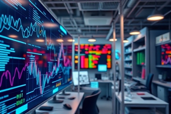 efficient backlink optimization, focused, fine-tuning algorithms, photorealistic, in a high-tech lab with digital graphs and flowing data, highly detailed, shifting illuminated interfaces, high contrast, pastel tints, ambient overhead lighting, shot with a Fujifilm XF 23mm f/1.4 R lens.