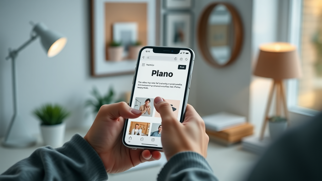 Minimalist Plano business website on mobile, user experience and web design in plano digital marketing