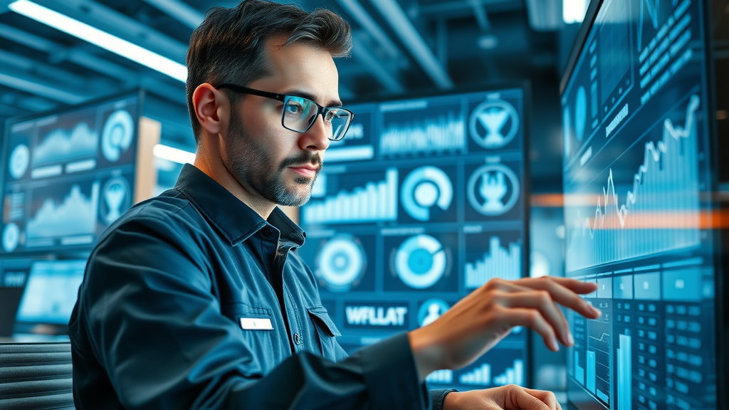 Technically skilled SEO marketer analyzing blog performance, blogging for business SEO impact