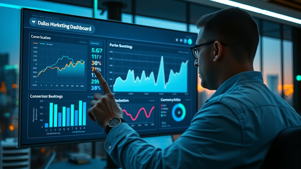 analytics dashboard social media marketing Dallas conversion metrics