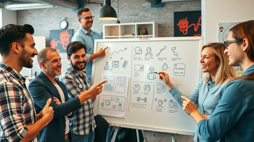web design creative team brainstorming content and media marketing ideas Plano digital marketing