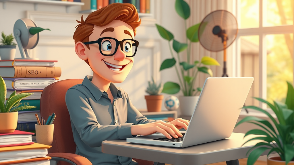 motivated blogger creating quality blog post content that helps SEO