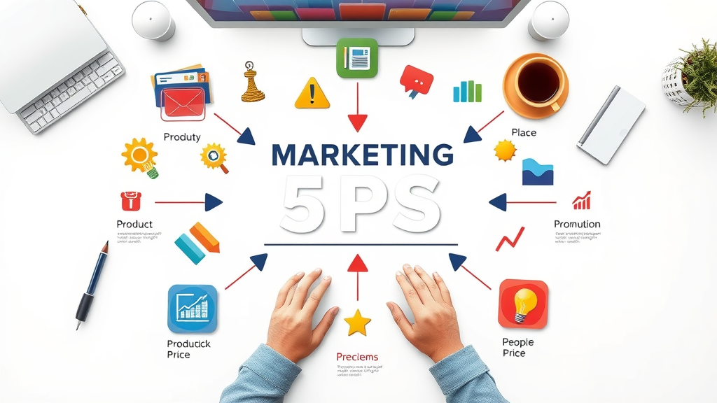 affordable marketing ideas 5 Ps of marketing infographic illustration content marketing guide
