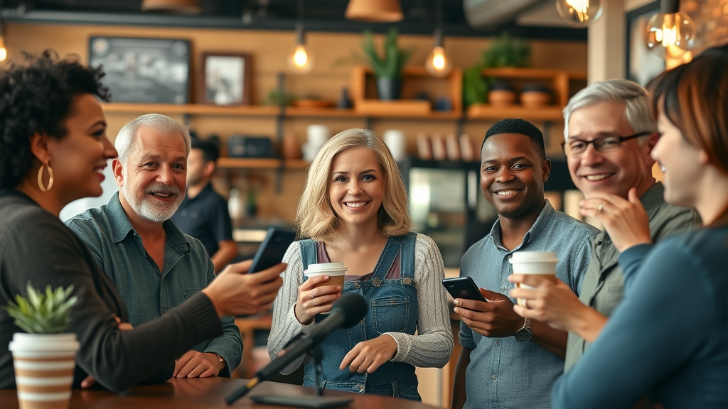 content marketing plano digital marketing agency interviewing local business owners for testimonials