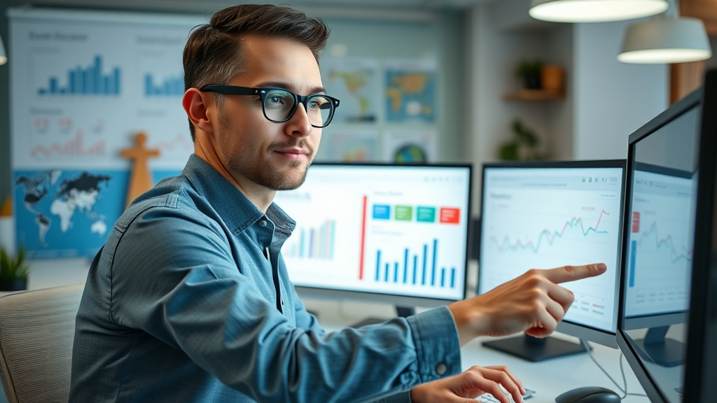 modern marketing tools graphs small business marketer ROI dashboard