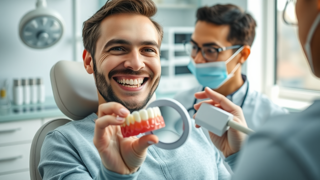 Patient delighted with new dental crown from dental lab services provider