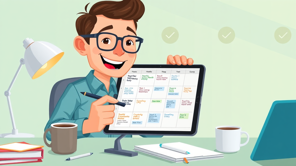 editorial calendar for business blog, small business owner planning blog posts for marketing strategy