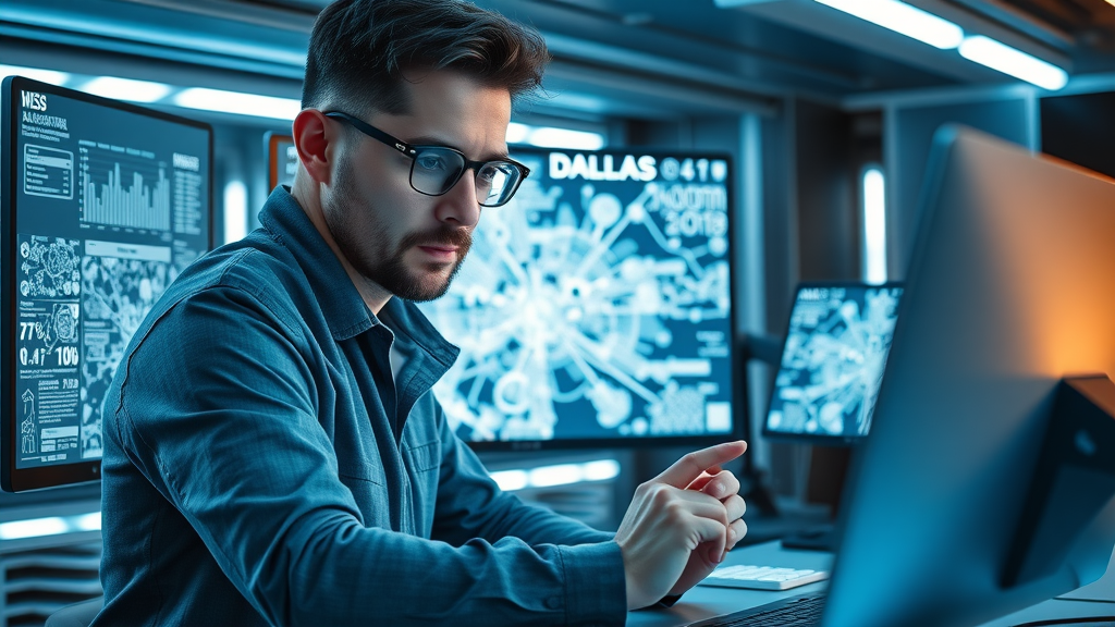 Web designer testing mobile website for Dallas business SEO optimization