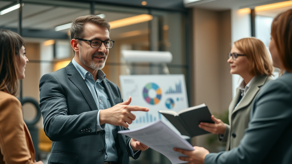 experienced marketing consultant helping small business with local marketing strategies implementation
