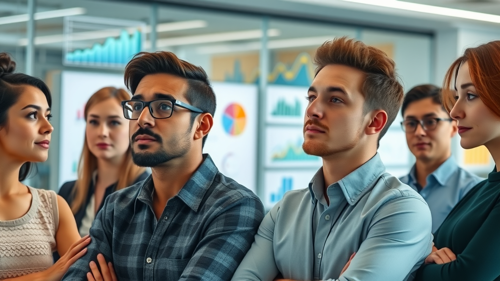 diverse target audience profiles viewing social media analytics for small businesses