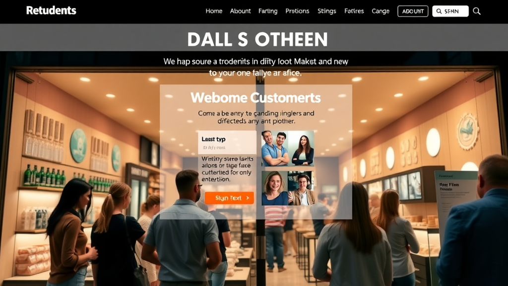 Dallas small business website with clear value proposition and strong call to action