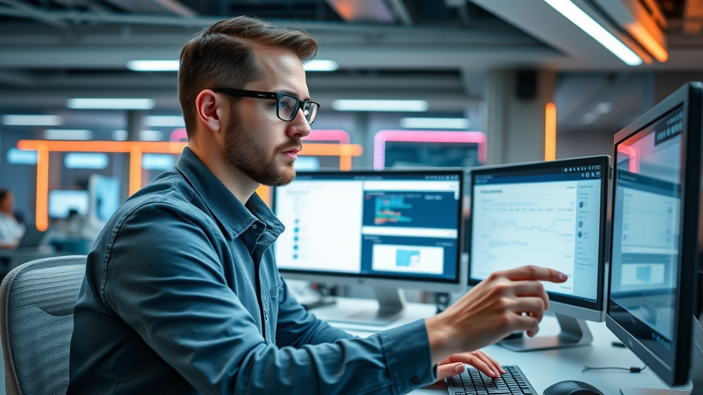 email marketing platforms Plani digital marketing agency modern workspace comparing dashboard interfaces
