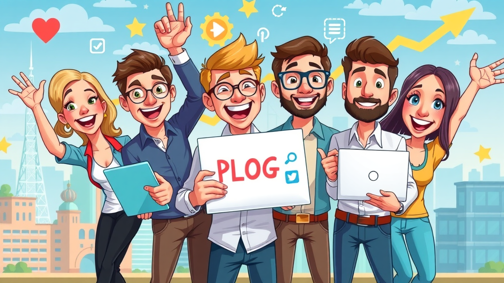 Dynamic Plano social media marketing team sharing blog content, showing blog marketing results