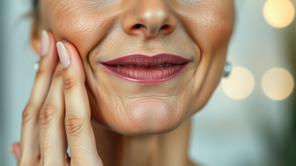 Smooth skin after Botox wrinkle treatment close-up at med spa