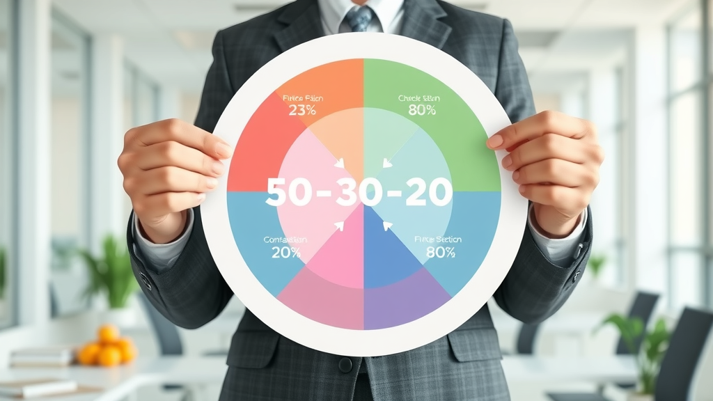 Infographic explaining the 50-30-20 social media rule for businesses