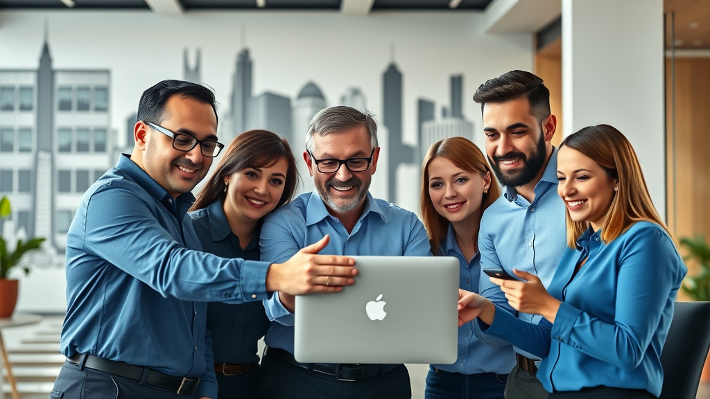 Dallas SEO company strategists collaborating in a modern office